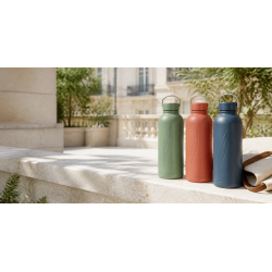 Gourde isotherme NOMADE LOOP inox recyclé